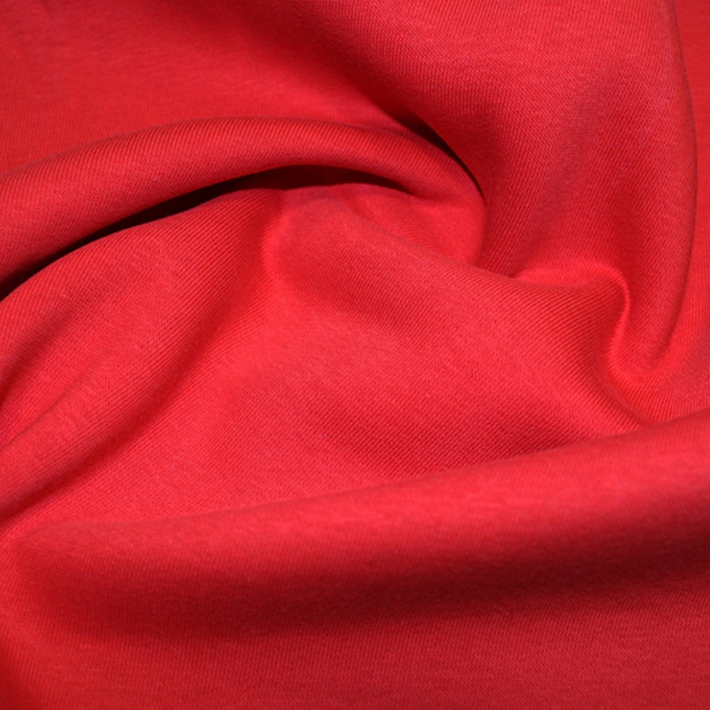 Red Sweatshirting Fabric