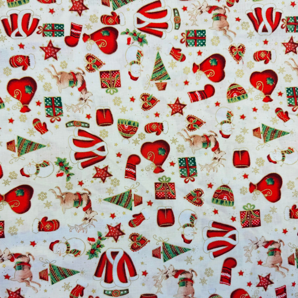 Christmas Present Cotton Fabric