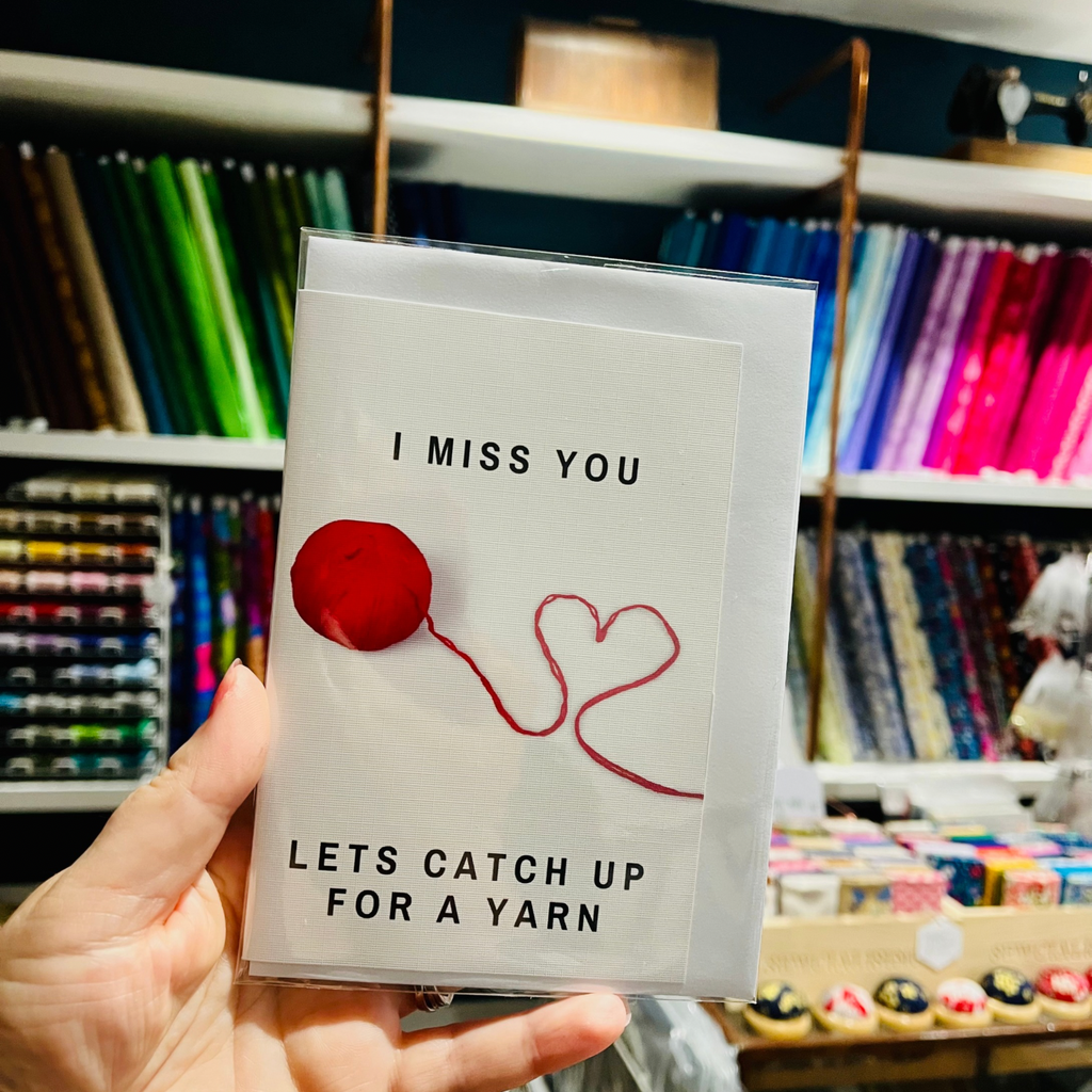 Let's Catch Up For a Yarn Greeting Card