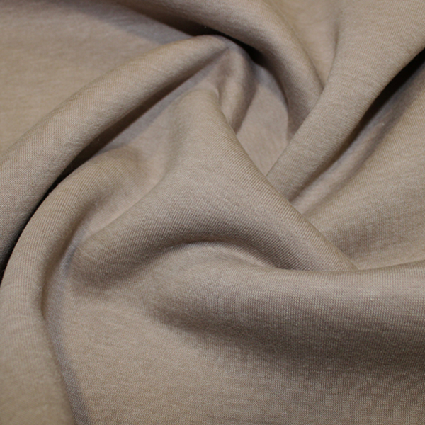 Beige Sweatshirting Fabric