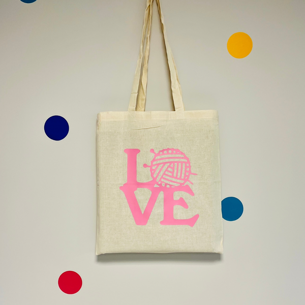 Love Yarn Tote Bag