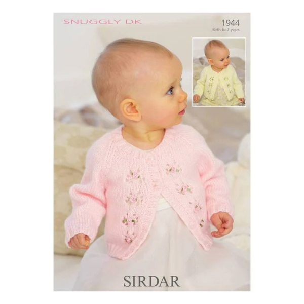 Baby Cardigans in Snuggly DK - Sirdar Knitting Pattern - 1944