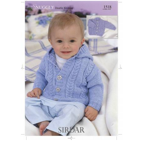 Baby and Children’s Cardigan - Sirdar Snuggly DK Knitting Pattern - 1518