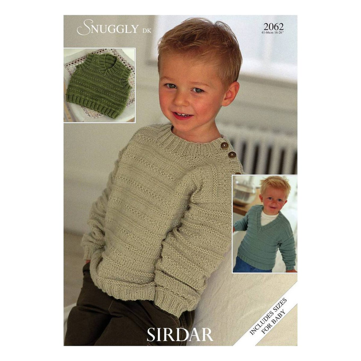 Baby and Children’s Jumper - Sirdar Snuggly DK Knitting Pattern - 2062