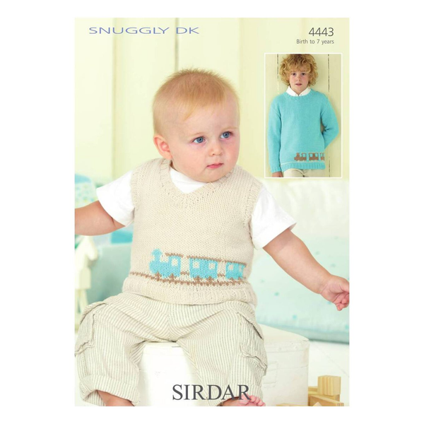 Baby and Children’s Jumper and Tank Top - Sirdar Snuggly DK Knitting Pattern - 4443