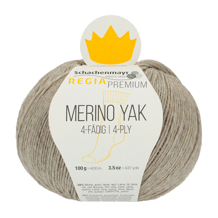 Beige Mix Marino Yak Yarn 100g