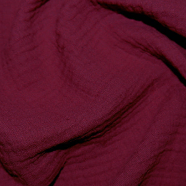 Burgundy Double Gauze Fabric