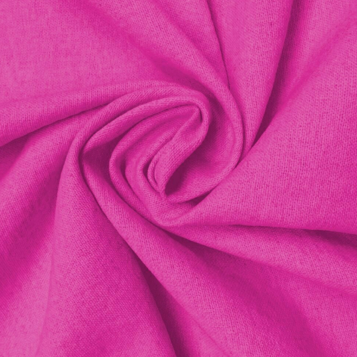 Fuchsia Linen Cotton Mix Fabric