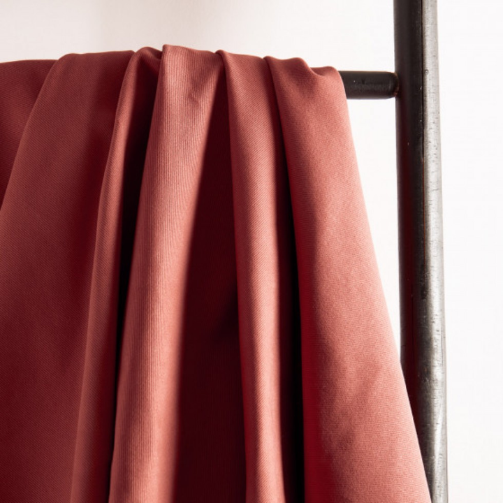 Chestnut Linen Viscose Fabric - Atelier Brunette