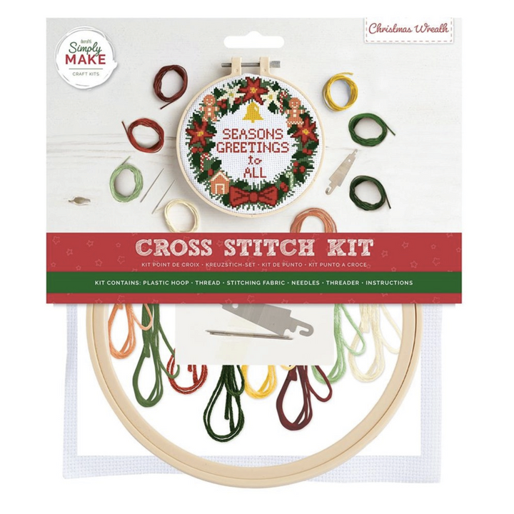 Christmas Wreath Cross Stitch Kit