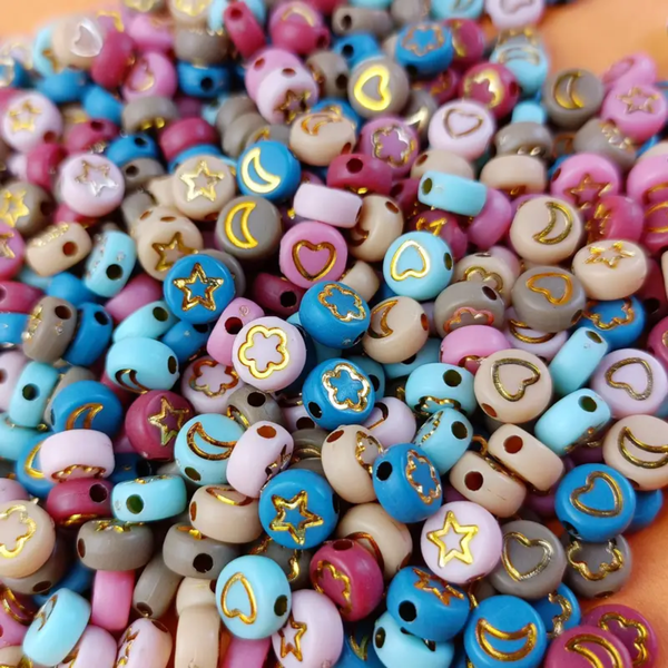 Colourful Shape Craft Beads