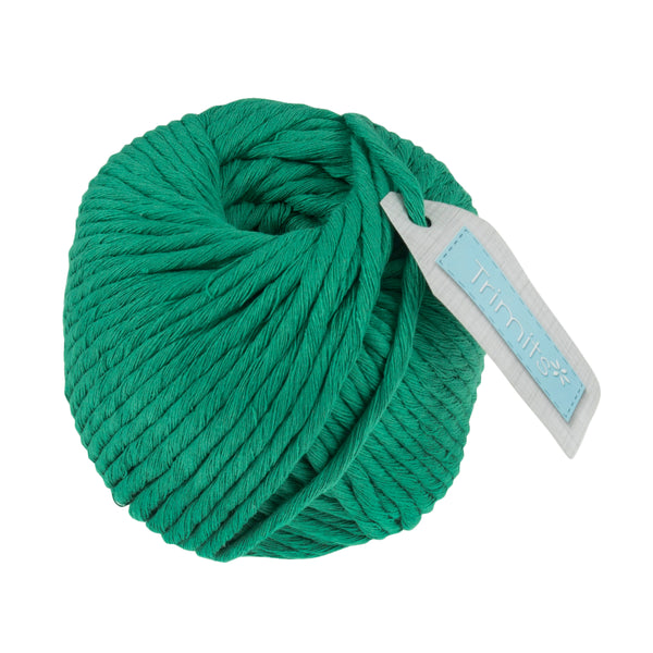 Emerald Green Cotton Macramé Cord