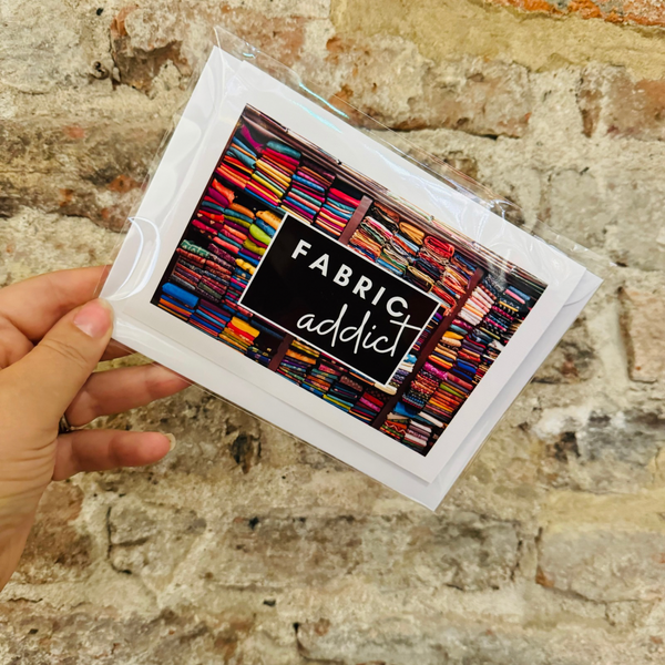 Fabric Addict Sewing Greeting Card