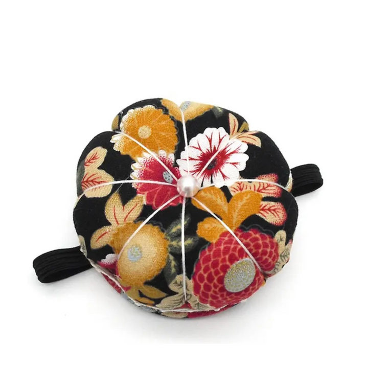 Black Floral Wrist Pin Cushion