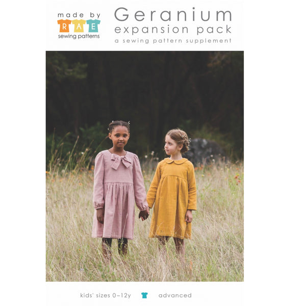 Geranium Girls Dress Expansion Pack Sewing Pattern from Made By Rae