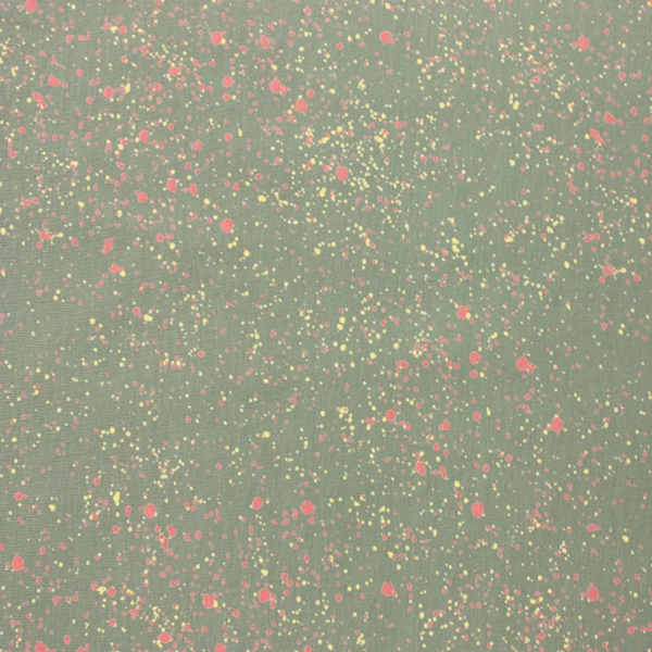 Green Paint Splash Jersey Fabric