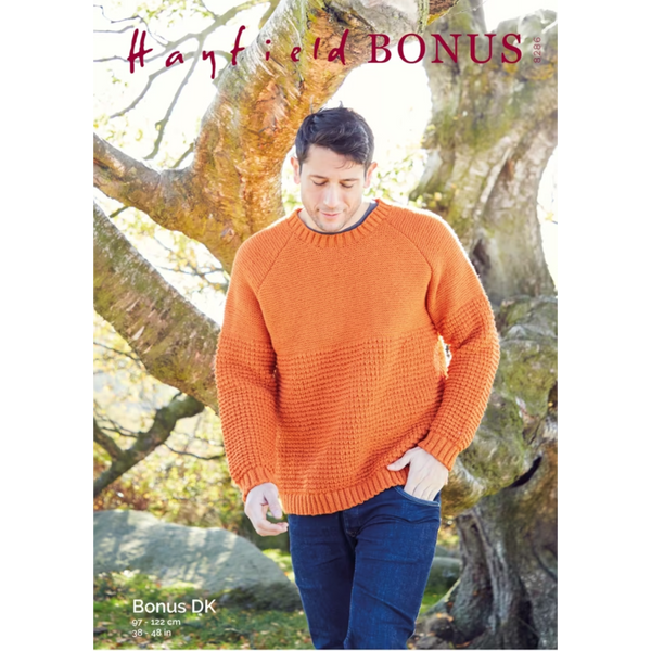 Hayfield Bonus DK Sweater Knitting Pattern - 8286