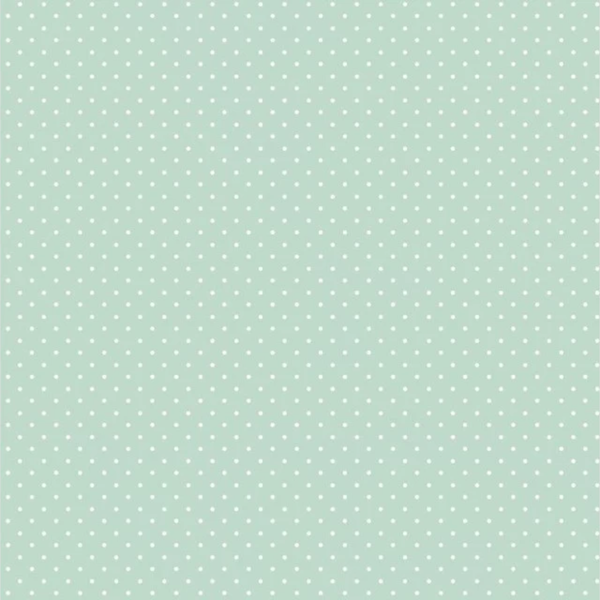 Mini Mint Green and White Polkadot Cotton Fabric