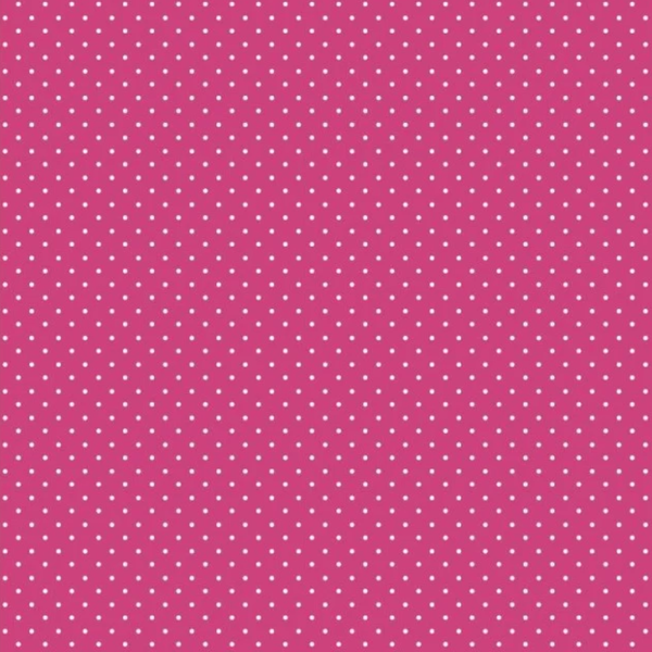 Mini Pink and White Polkadot Cotton Fabric