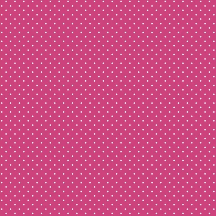 Mini Pink and White Polkadot Cotton Fabric