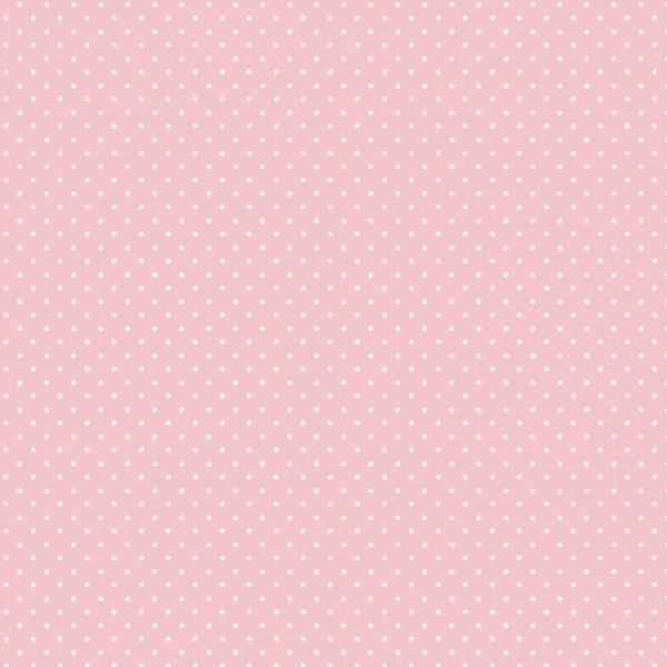 Mini Baby Pink and White Polkadot Cotton Fabric