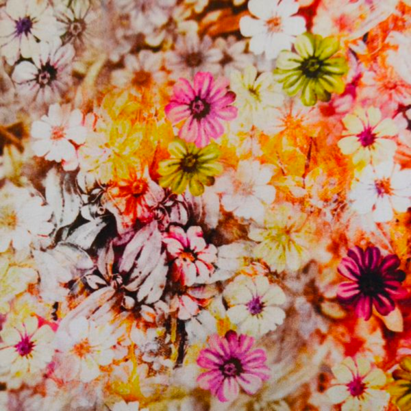 Multi Floral Viscose Fabric