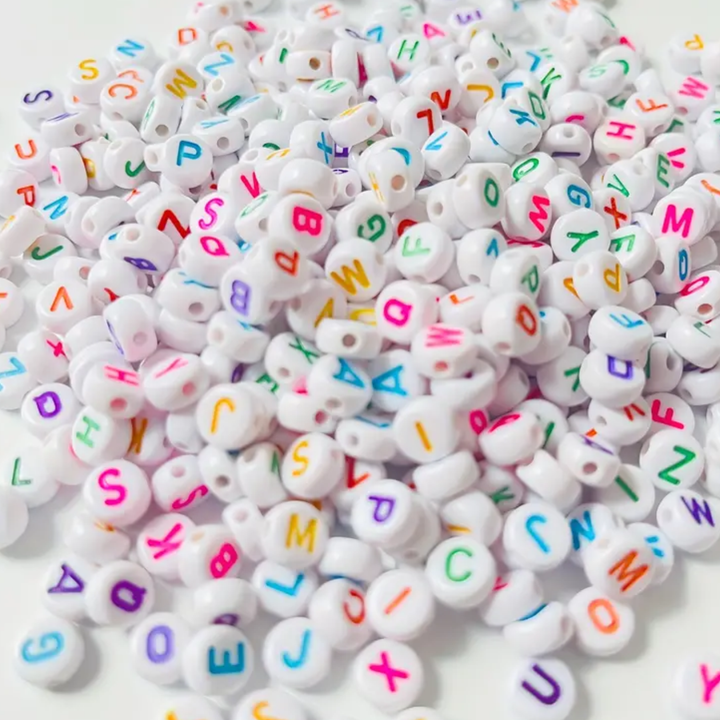 Multicolor Alphabet Letter Craft Beads