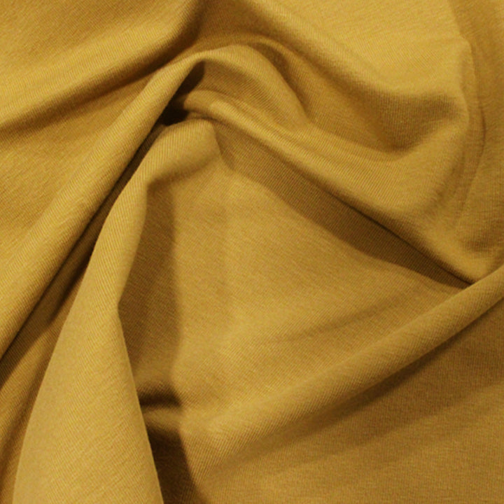 Mustard Organic French Terry Fabric