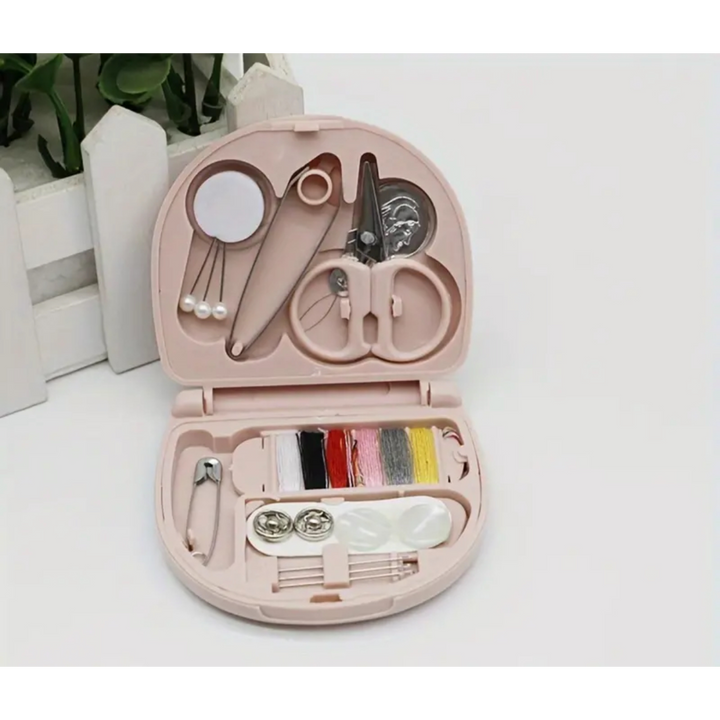 Pink Mini Sewing Kit Inside View