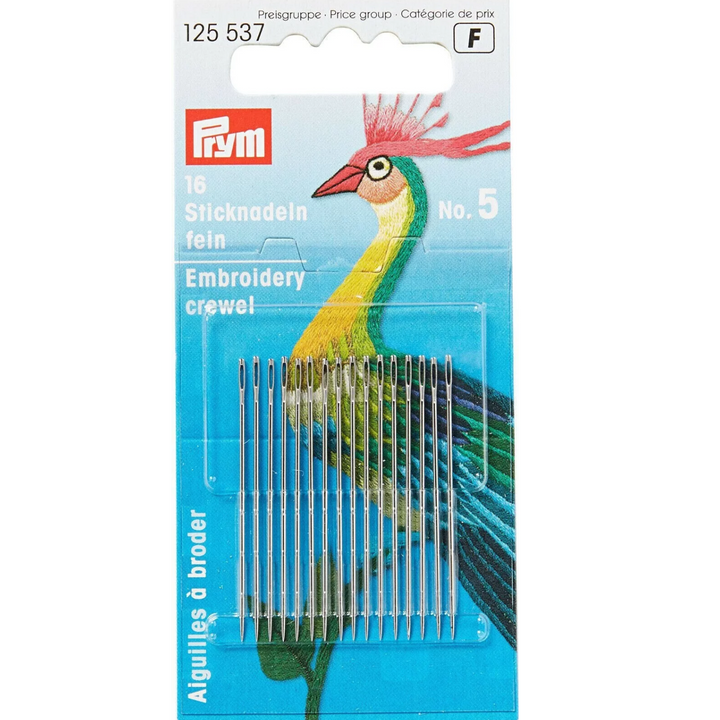 Prym Crewel Embroidery Needles No 5