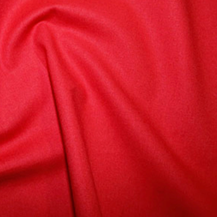 Red Plain Cotton Fabric