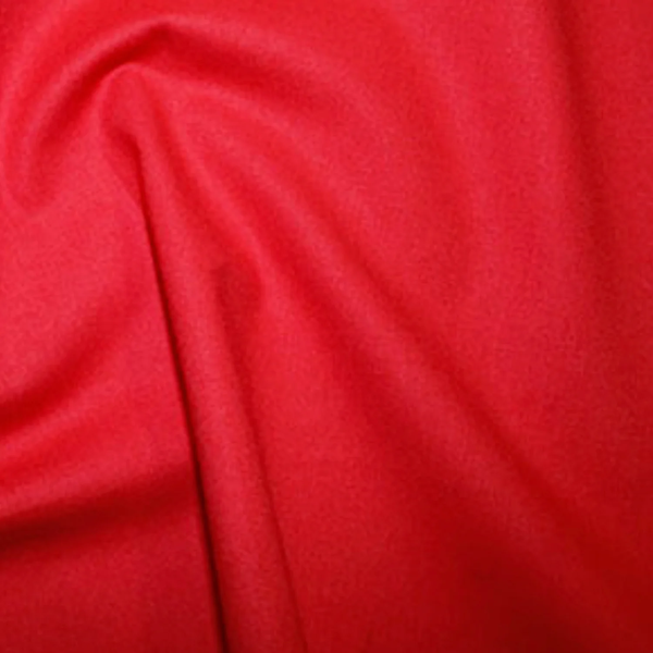 Red Plain Cotton Fabric 