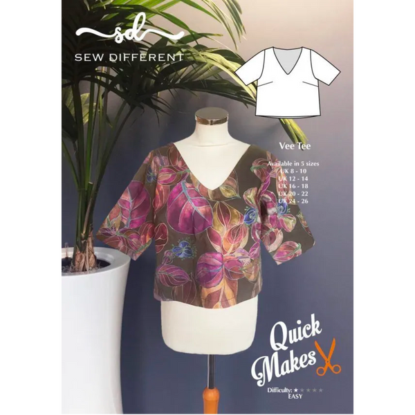 Vee Tee Sewing Pattern - Sew Different