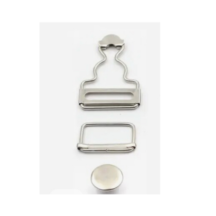 Silver Dungaree Clips