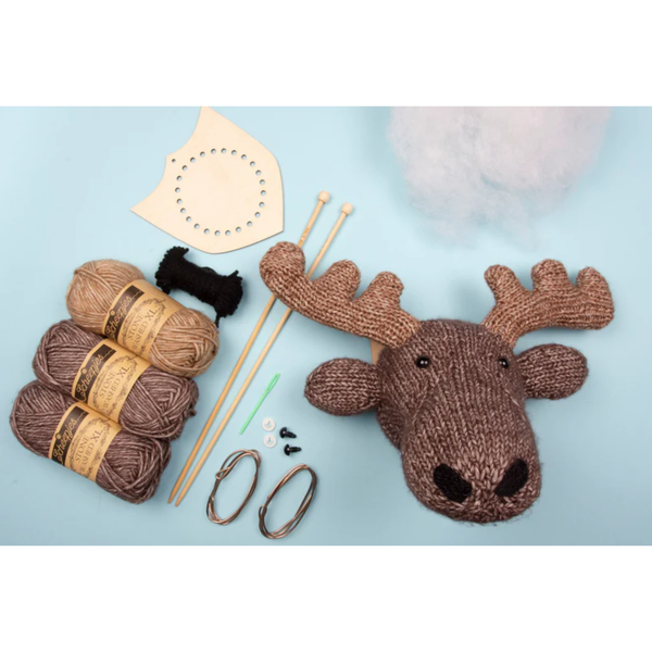 Sincerely Louise Mini Moose Head Knitting Kit