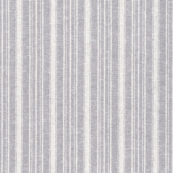 Stripe Silver Grey Linen & Cotton Mix Fabric