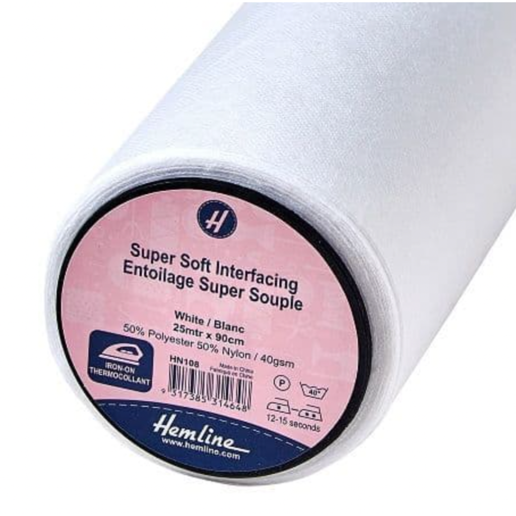 White Super Soft Iron-on Interfacin