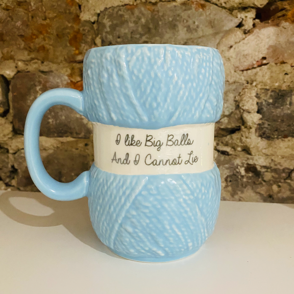 I Like Big Balls And I Cannot Lie Blue Novelty Mug