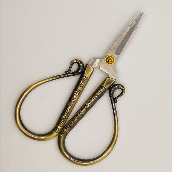 Large Round Bronze Scissors