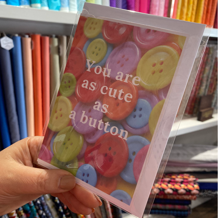 Cute as a Button Card