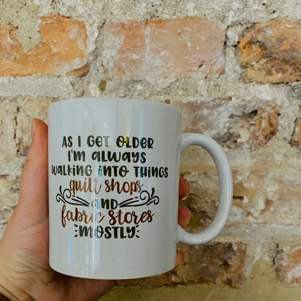 Fabric Shop Quote Mug