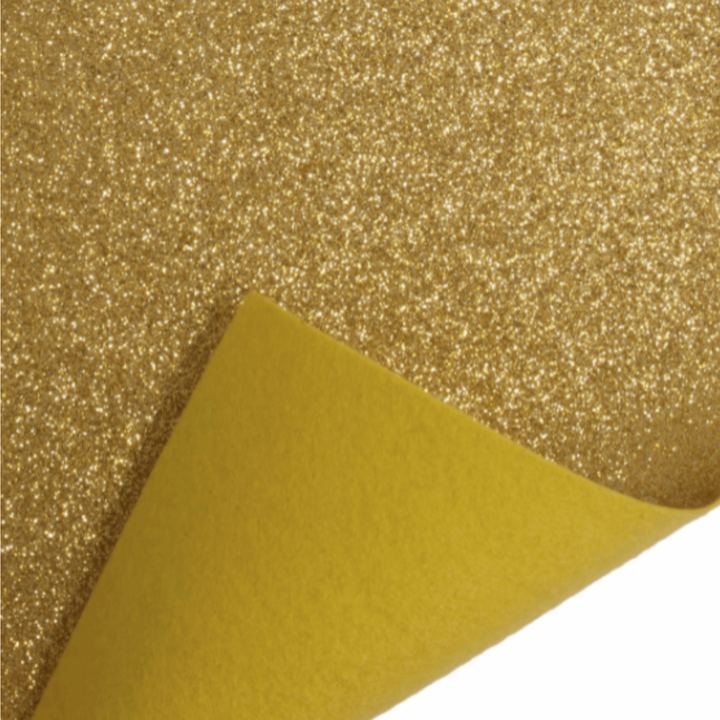 Gold Glitter Felt