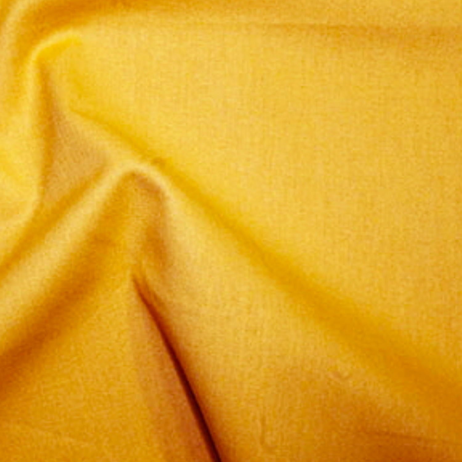 Buttercup yellow washed 100% silk satin fabric