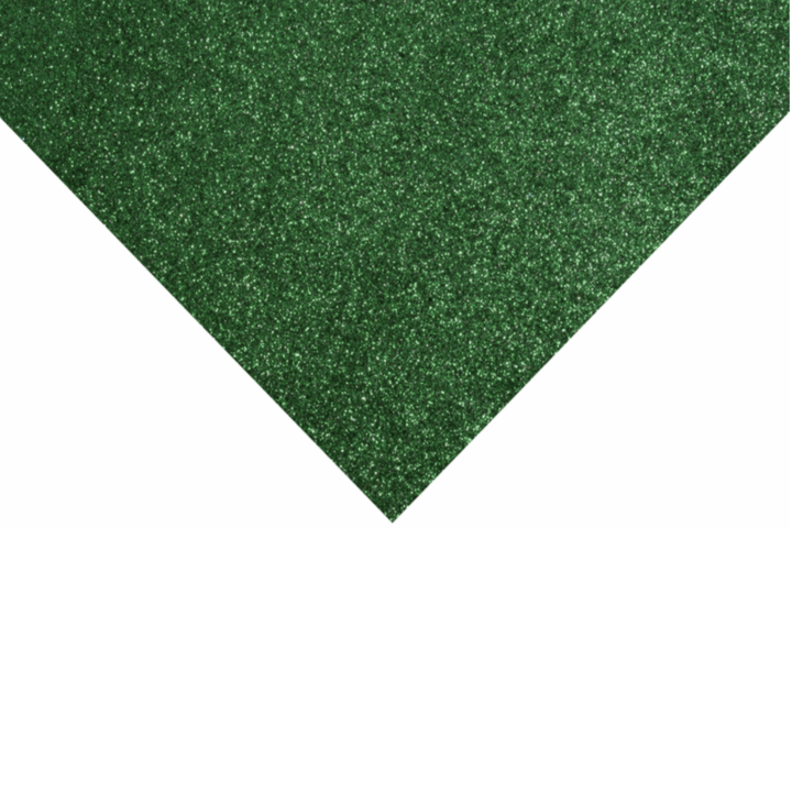 Green Glitter Felt Sheet