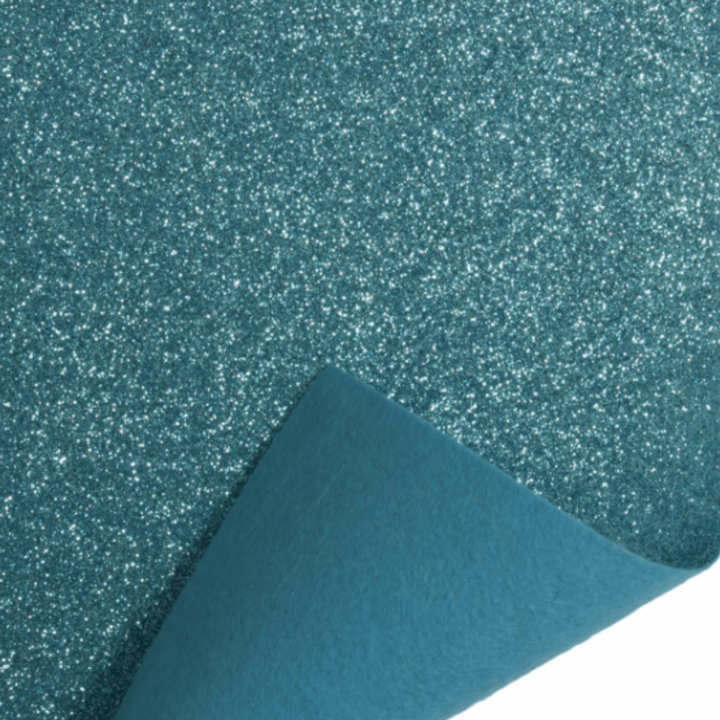 Light Blue Glitter Felt