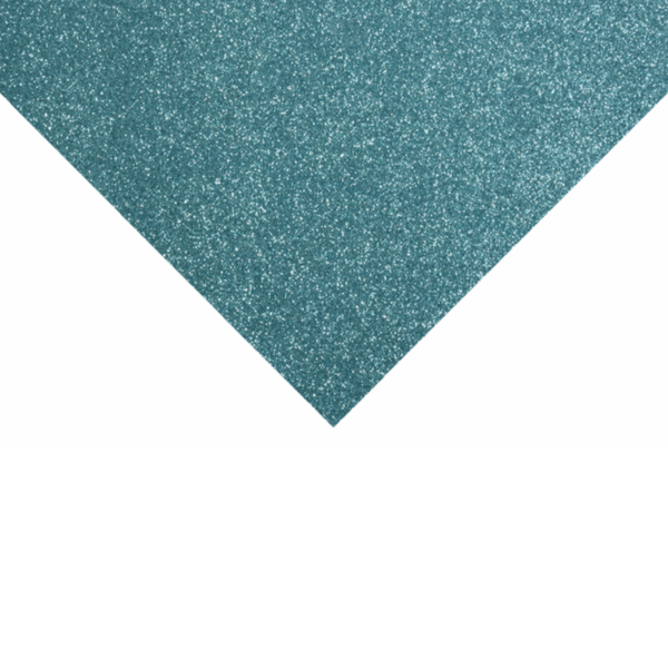 Light Blue Glitter Felt Sheet