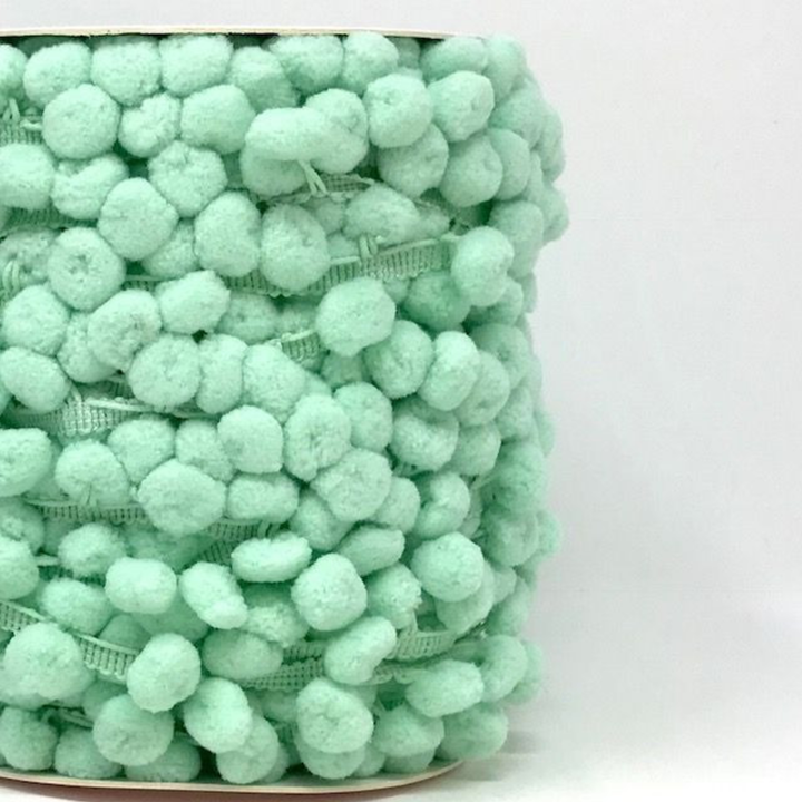 Mint Pom Pom Trim