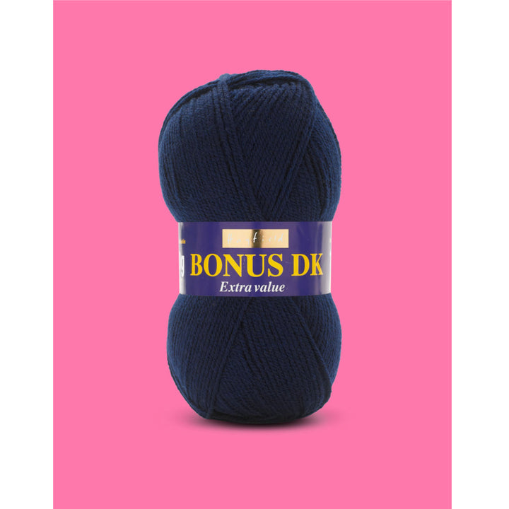 Navy Blue Hayfield Bonus DK Yarn