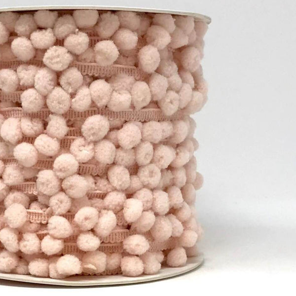 Pale Pink Pom Pom Trim