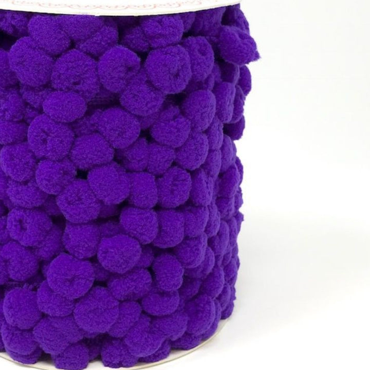 Purple Pom Pom Trim